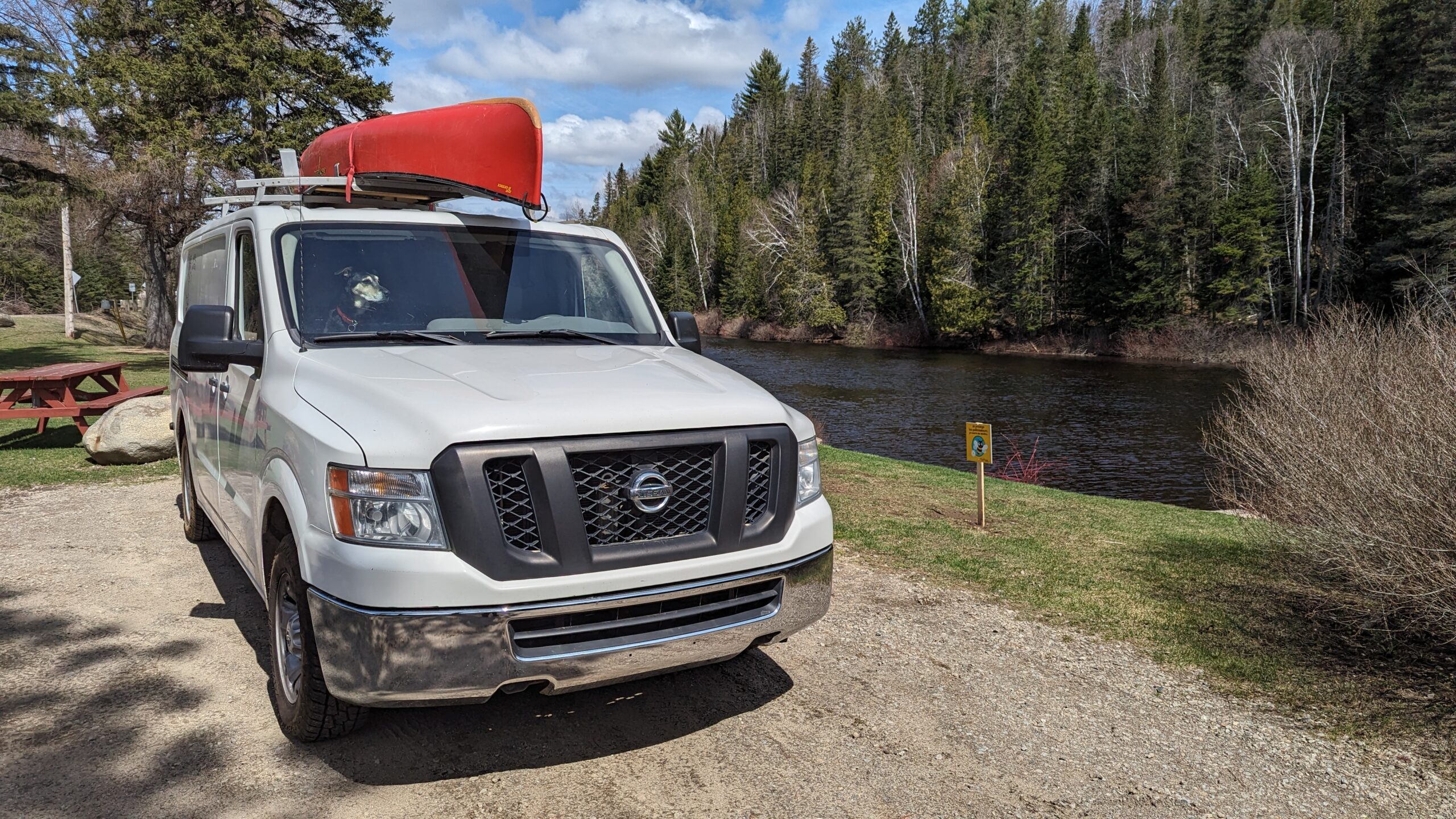 Shoebill Campervan Painter exterior vehicle canoe river water parking (3)