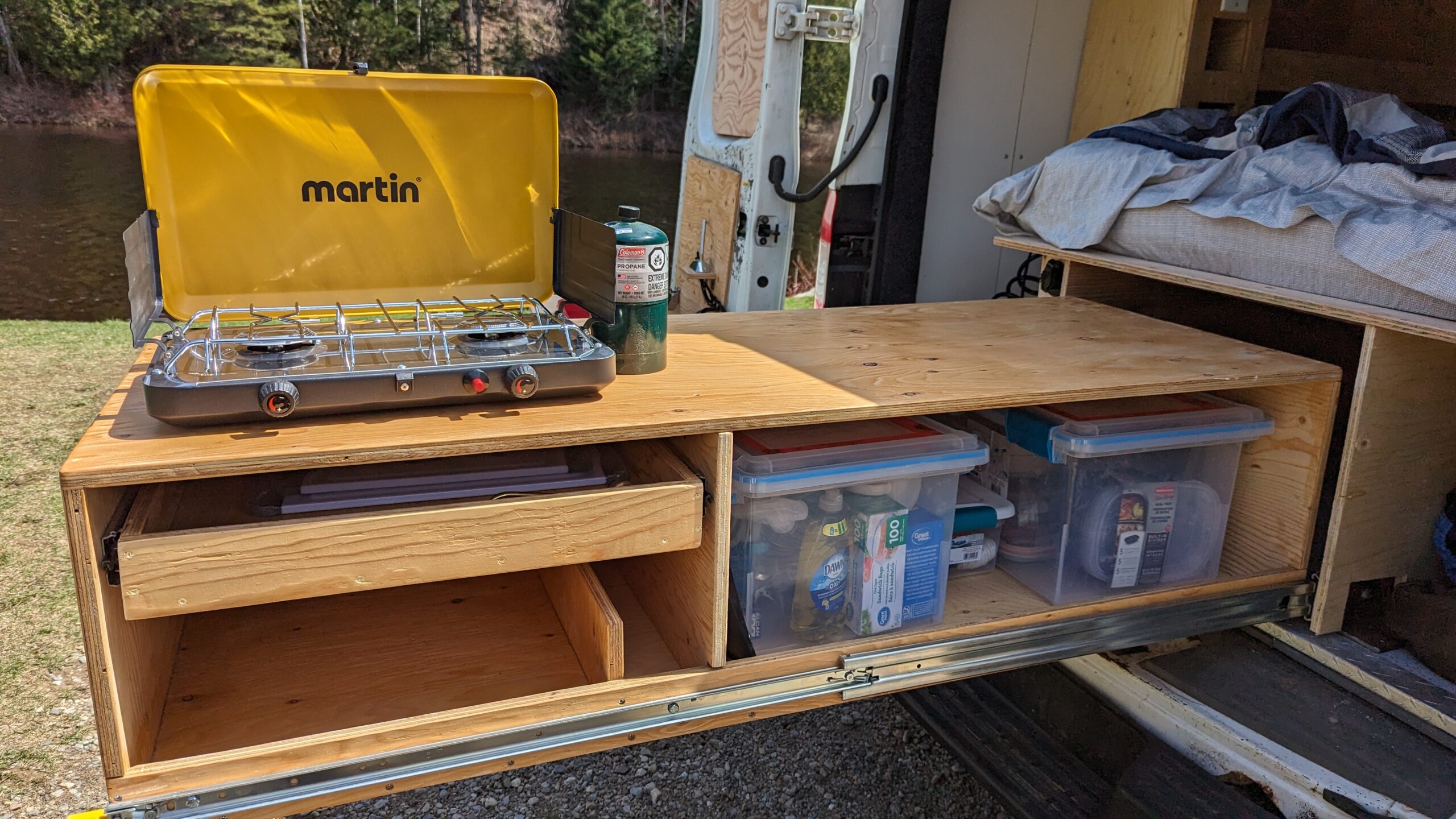 Large kitchen drawer with BBQ and all cooking essentials